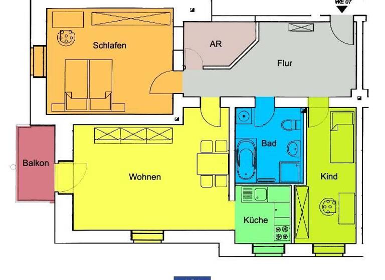 Wohnung zur Miete 487 € 3 Zimmer 88,5 m²<br/>Wohnfläche Gröba Riesa 01591
