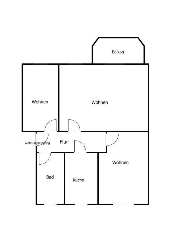 Wohnung zur Miete 400 € 3 Zimmer 70 m²<br/>Wohnfläche 2.<br/>Geschoss Lessingstr. 35 Adorf Adorf 08626