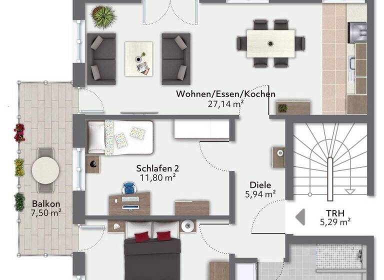 Wohnung zum Kauf provisionsfrei 742.170 € 3 Zimmer 74,6 m² 1. Geschoss Rudhartstraße 51 Allach-Untermenzing München 80999