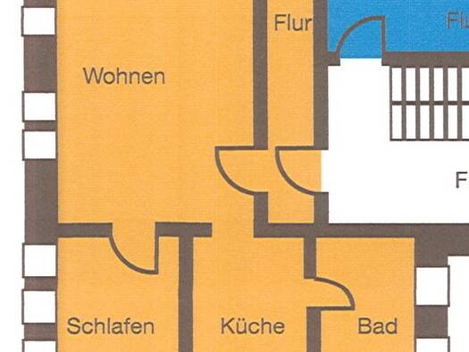 Wohnung zur Miete 240 € 2 Zimmer 46 m² 2. Geschoss Weißenfels 06667