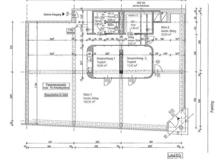 Ladenfläche zur Miete 25,76 € 3 Zimmer Wien 1010