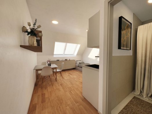 Studio zum Kauf - Neubau provisionsfrei als Kapitalanlage geeignet 338.320 € 1 Zimmer 20,6 m² Grasmeierstraße 8 Schwabing-Freimann München 80805