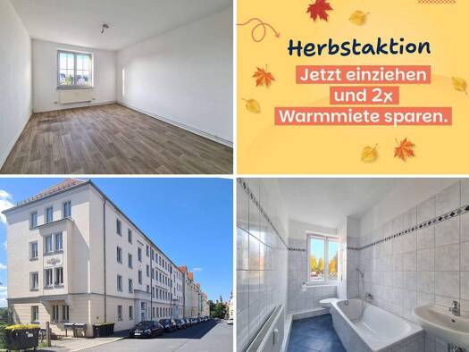Wohnung zur Miete 305 € 2 Zimmer 50 m² 2. Geschoss Oststraße 18 Freiberg 09599