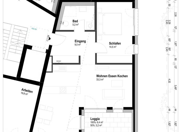 Wohnung zum Kauf provisionsfrei 397.720 € 2 Zimmer 65,2 m²<br/>Wohnfläche Ludwigsfeld Neu-Ulm 89231