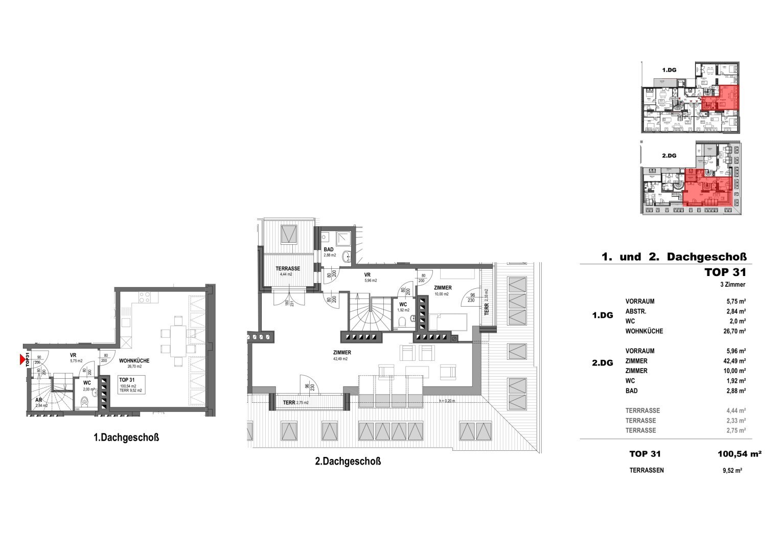 Wohnung zum Kauf 820.000 € 3 Zimmer 100,5 m²<br/>Wohnfläche Wien 1090