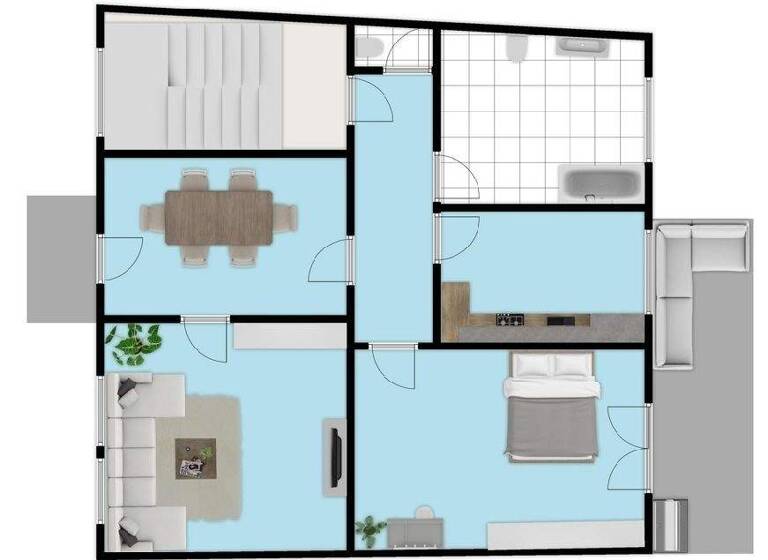 Wohnung zur Miete 650 € 3 Zimmer 77 m² 2. Geschoss Stadtmitte Krefeld 47798