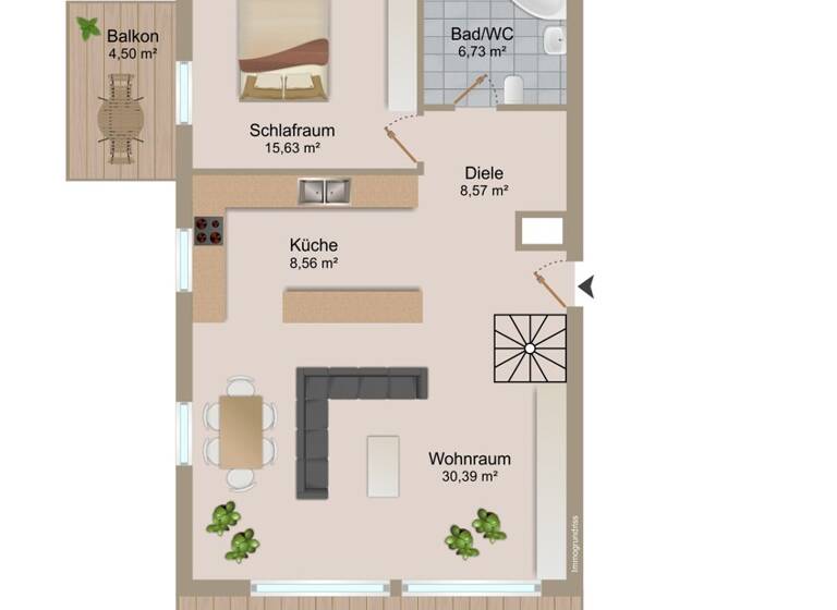 Maisonette zum Kauf 498.900 € 3 Zimmer 122,8 m² Techelsberg 9212