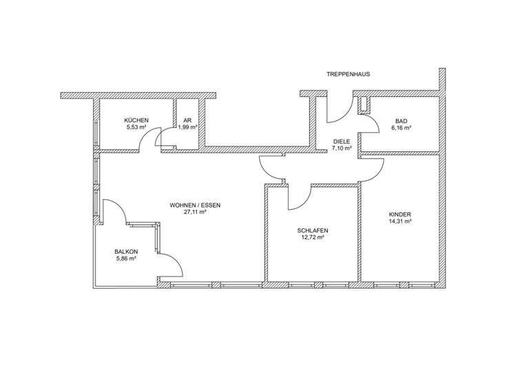 Wohnung zur Miete 600 € 3 Zimmer 75,2 m²<br/>Wohnfläche 3.<br/>Geschoss ab sofort<br/>Verfügbarkeit Wahlbezirk 14 Suhl 98527
