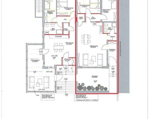 Terrassenwohnung zum Kauf provisionsfrei 269.000 € 3 Zimmer 96 m² 1. Geschoss Sundstraße 2 Lensahn Lensahn 23738