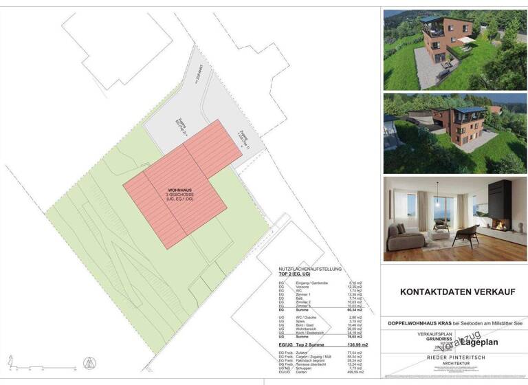 Villa zum Kauf 890.000 € 5 Zimmer 137,8 m² 850 m² Grundstück Seeboden am Millstätter See 9871