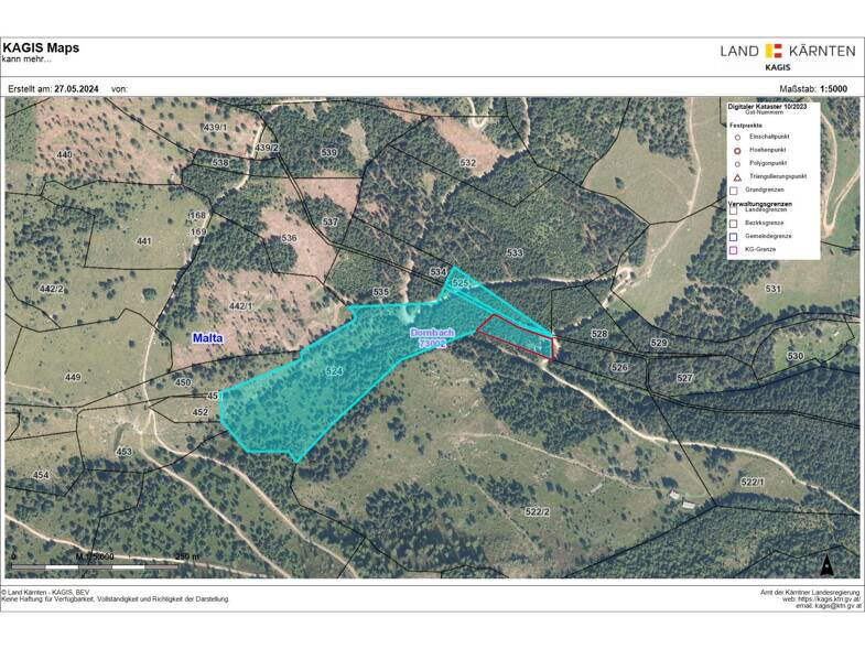Land-/Forstwirtschaft zum Kauf 84.000 € 40.000 m² Grundstück Gmünd / Dornbach 9853