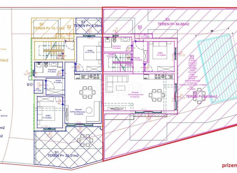 Doppelhaushälfte zum Kauf 490.000 € 5 Zimmer 188 m² Grundstück Vodice 22211