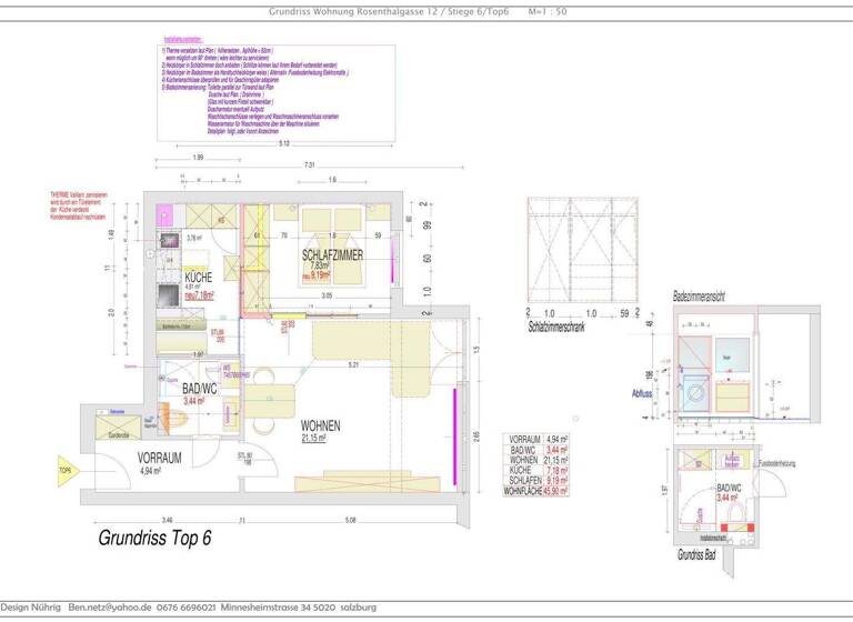 Wohnung zum Kauf 220.000 € 46 m² 1. Geschoss Wien 1140