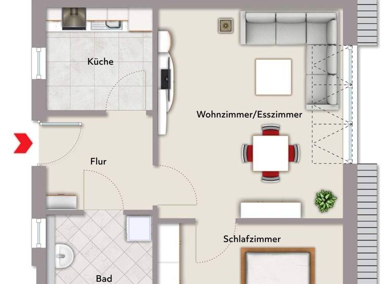 Wohnung zum Kauf 225.000 € 2 Zimmer 53 m² 2. Geschoss Dettingen Karlstein 63791