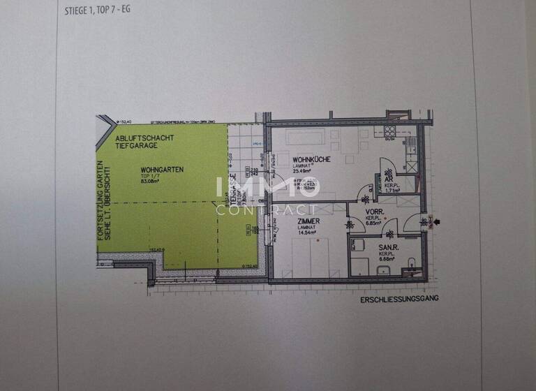 Wohnung zur Miete - Erstbezug 690 € 2 Zimmer 55,3 m² EG Sankt Georgen am Leithagebirge Eisenstadt 7000