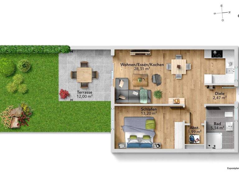 Terrassenwohnung zum Kauf 250.000 € 2 Zimmer 57,4 m² frei ab sofort Engen 78234