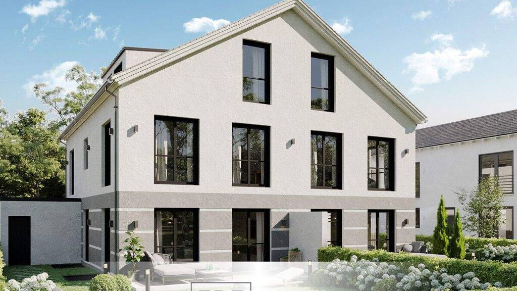 Doppelhaushälfte zum Kauf - Erstbezug 1.595.000 € 6 Zimmer 175 m² 413 m² Grundstück frei ab 01.04.2026 Riemerling Hohenbrunn 85521