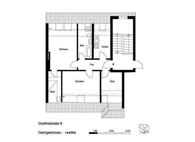 Wohnung zur Miete 581 € 3,5 Zimmer 72,6 m² 3. Geschoss frei ab 01.04.2026 Goethestr. 6 Kernstadt Nord Peine 31224