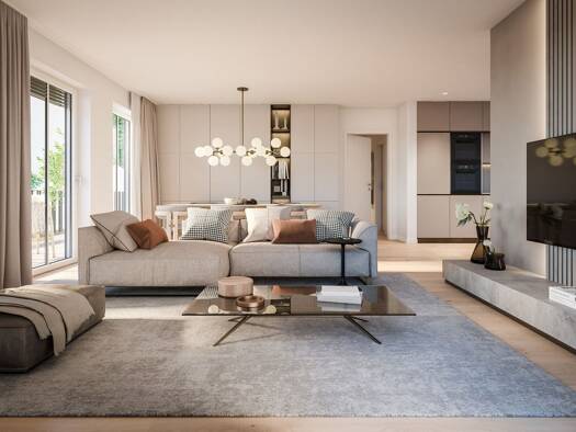 Terrassenwohnung zum Kauf - Erstbezug provisionsfrei 599.200 € 2 Zimmer 48 m² 2 Geschosse frei ab 01.09.2027 Neuhausen-Nymphenburg München 80639