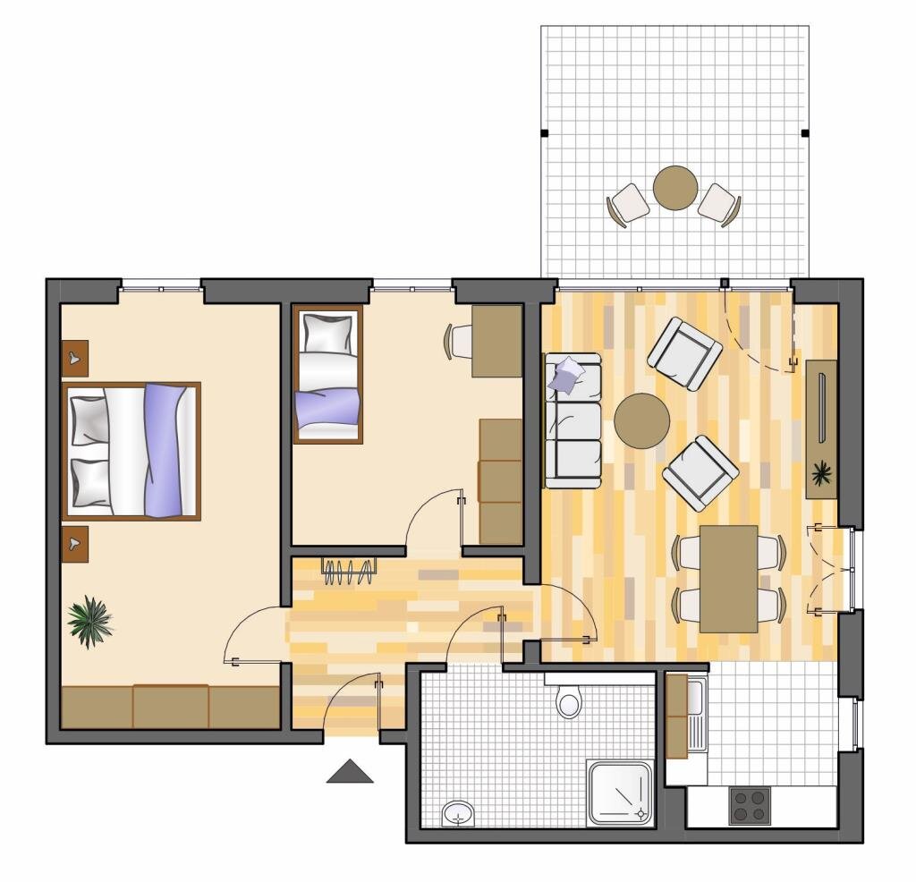 Wohnung zur Miete nur mit Wohnberechtigungsschein 387 € 3 Zimmer 73,5 m²<br/>Wohnfläche EG<br/>Geschoss Lupinenweg 3 Paschenberg Herten 45699