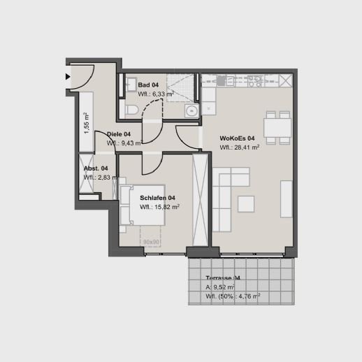 Wohnung zum Kauf provisionsfrei 336.339 € 2 Zimmer 69,1 m²<br/>Wohnfläche EG<br/>Geschoss ab sofort<br/>Verfügbarkeit Bürgermeister-Dankers-Straße 4 Horneburg 21640