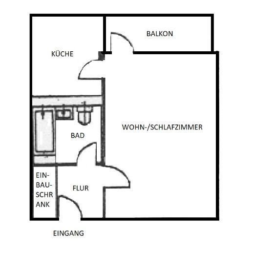 Wohnung zur Miete 515 € 1 Zimmer 38,4 m²<br/>Wohnfläche An der Klosterkoppel 6-10 Uetersen 25436