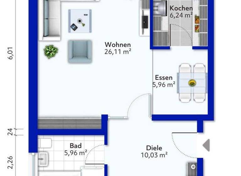 Wohnung zum Kauf 249.000 € 3 Zimmer 87 m² frei ab sofort Holzbüttgen Kaarst 41564