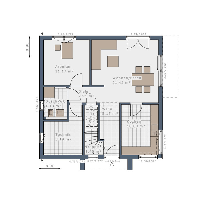 Einfamilienhaus zum Kauf provisionsfrei 607.450 € 5 Zimmer 134 m²<br/>Wohnfläche 475 m²<br/>Grundstück Kirchardt Kirchardt 74912