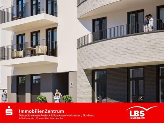 Wohnung zum Kauf - Erstbezug 385.000 € 3 Zimmer 70 m² Kröpeliner Tor-Vorstadt Rostock 18057
