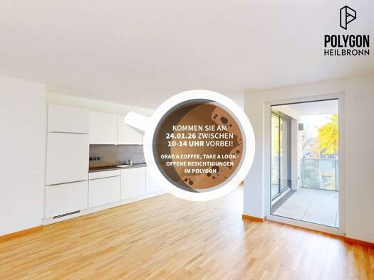 Wohnung zur Miete - Erstbezug 1.210 € 3 Zimmer 82,6 m² 1. Geschoss Happelstraße 41 Heilbronn 74074