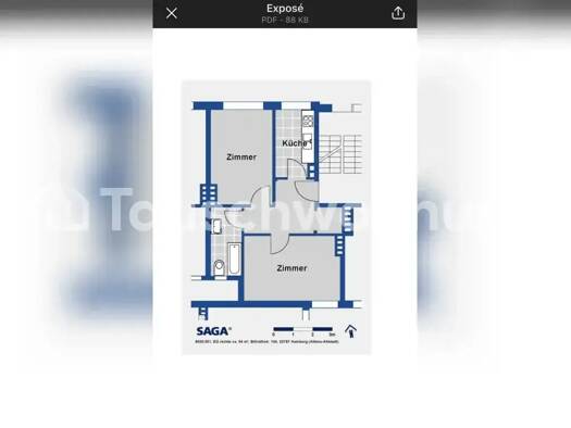 Wohnung zur Miete Tauschwohnung 490 € 2 Zimmer 55 m² EG Altona-Altstadt Hamburg 22767