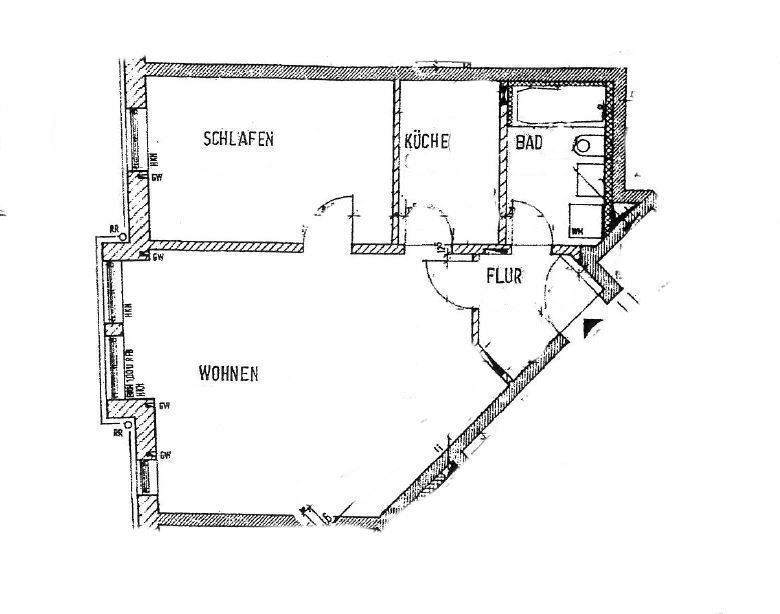 Wohnung zur Miete 260 € 2 Zimmer 57,9 m²<br/>Wohnfläche 2.<br/>Geschoss Zietenstraße 53 Sonnenberg 212 Chemnitz 09130