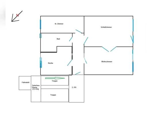 Wohnung zur Miete Tauschwohnung 1.500 € 3 Zimmer 92 m² Mariendorf Berlin 12099