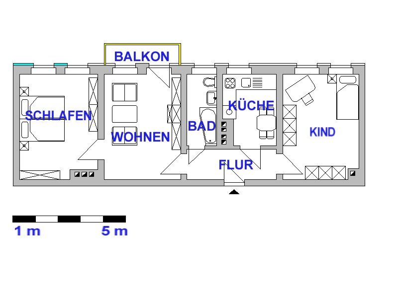 Wohnung zur Miete 395 € 3 Zimmer 64,9 m²<br/>Wohnfläche 4.<br/>Geschoss 01.12.2024<br/>Verfügbarkeit Zschopauer Str. 26 Zentrum 013 Chemnitz 09111