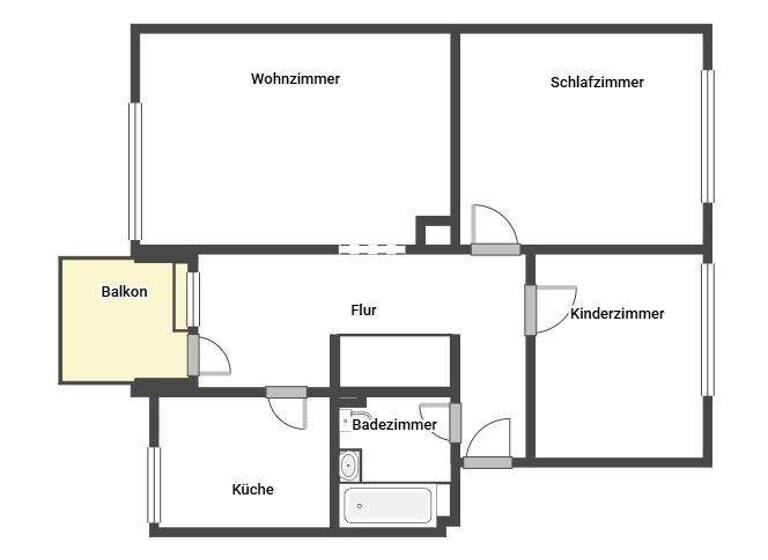 Wohnung zur Miete 679 € 3 Zimmer 73,8 m² 1. Geschoss Schelerweg 5 Scharnhorst Dortmund 44328