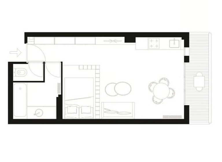 Studio zum Kauf 87.000 € 1 Zimmer 25 m² 1. Geschoss Thessaloniki