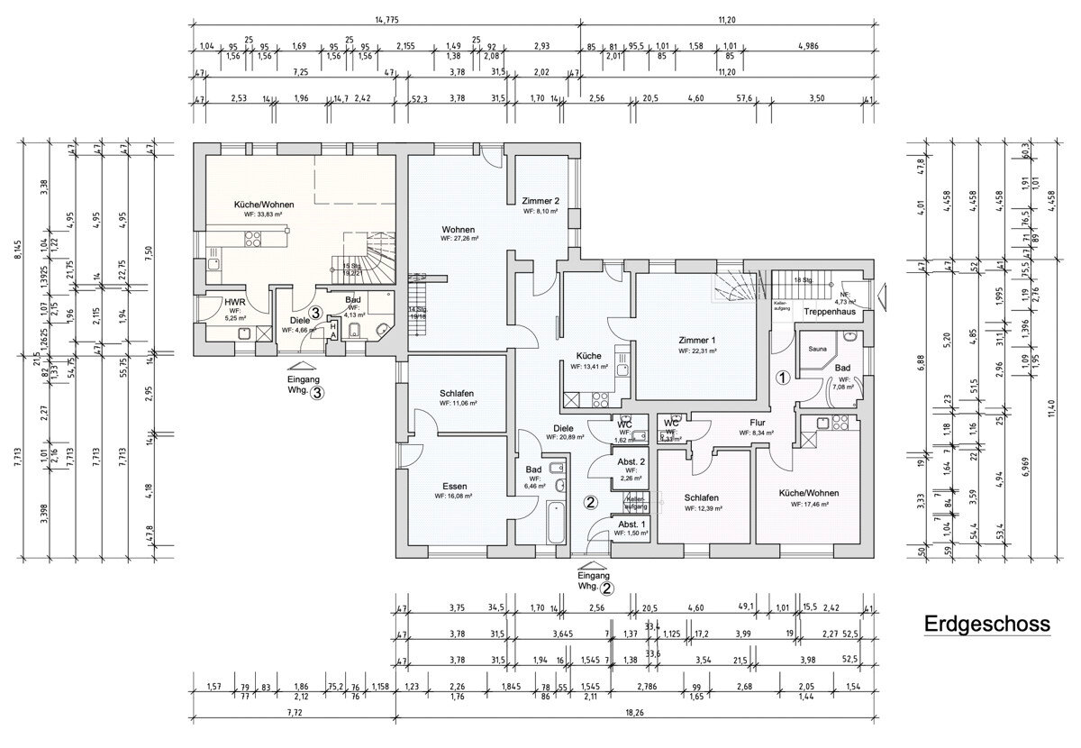 Mehrfamilienhaus zum Kauf 595.000 € 15 Zimmer 425 m²<br/>Wohnfläche 1.812 m²<br/>Grundstück Forlitz-Blaukirchen Südbrookmerland / Wiegboldsbur 26624