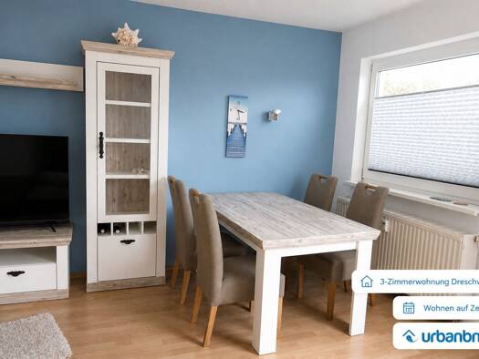 Wohnung zur Miete auf Zeit 1.500 € 3 Zimmer 75 m² frei ab sofort Moorberg Dreschvitz Dreschvitz 18573