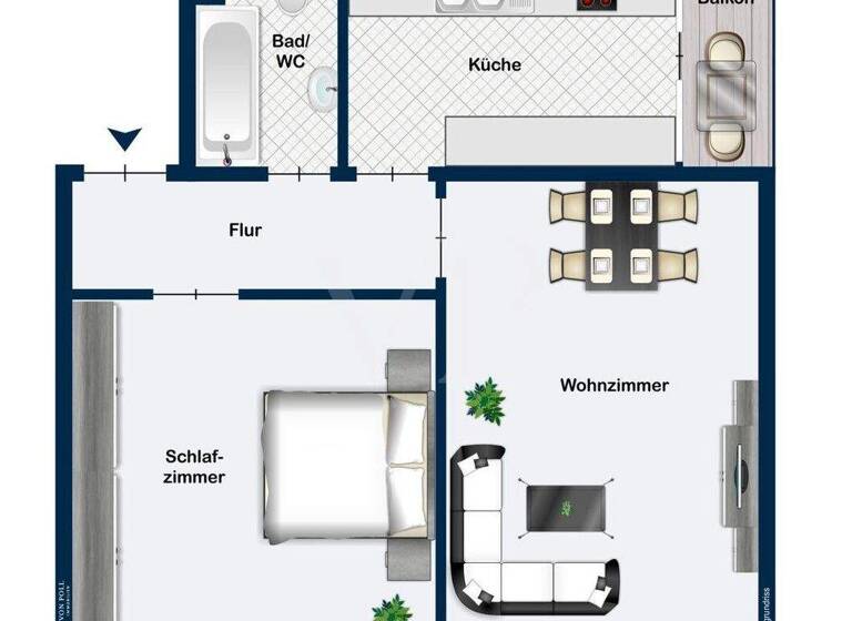Wohnung zum Kauf 155.000 € 2 Zimmer 49,5 m² 3. Geschoss Heilbronn 74072