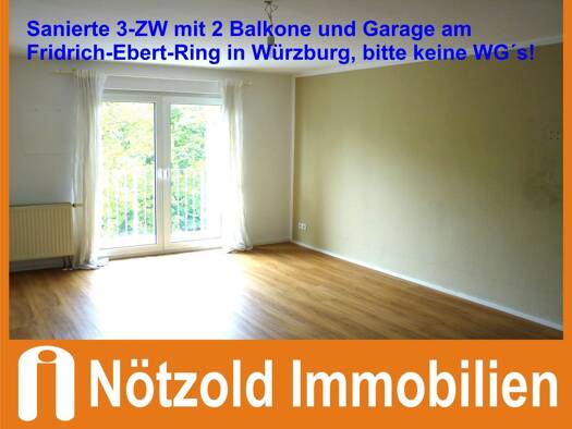 Wohnung zur Miete 1.300 € 3 Zimmer 86 m² 3 Geschosse frei ab 01.11.2026 Altstadt Würzburg 97072