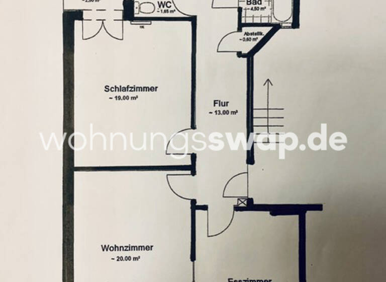 Studio zur Miete Tauschwohnung 1.400 € 3 Zimmer 90 m² 2. Geschoss Hoheluft-West Hamburg 20253