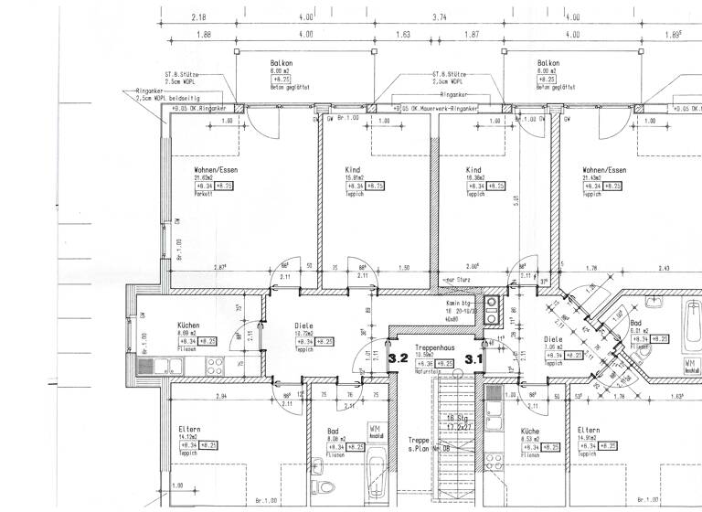 Wohnung zur Miete 540 € 3 Zimmer 74 m² 3. Geschoss frei ab sofort Erfenschlager Str. 39 b Altchemnitz Chemnitz 09125