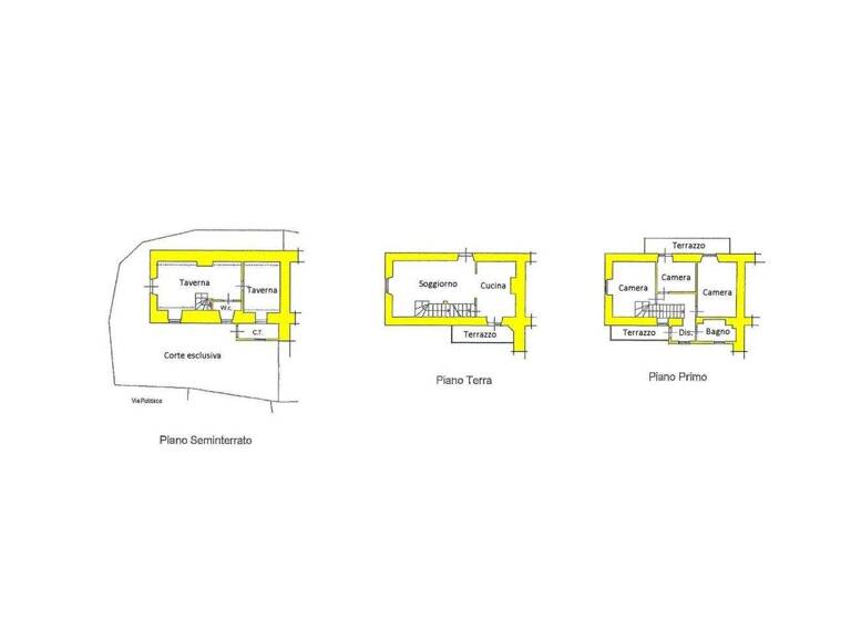 Reihenmittelhaus zum Kauf 115.000 € 7 Zimmer 110 m² 30 m² Grundstück Bagnone 54021