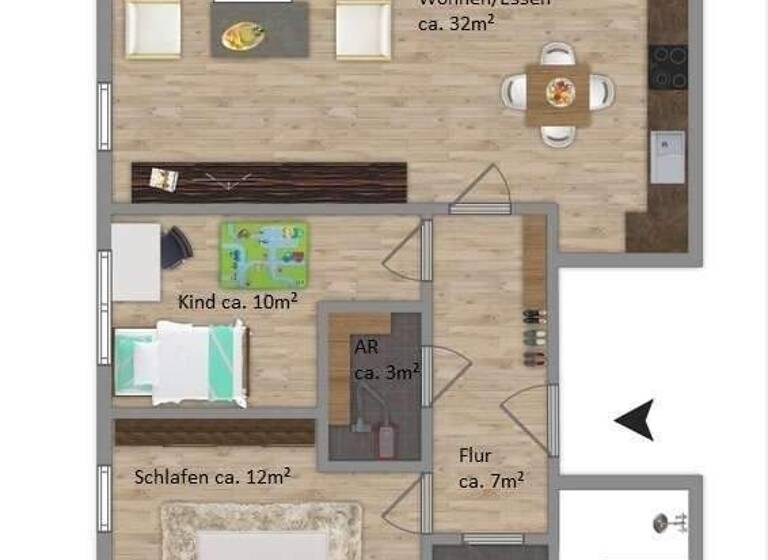 Wohnung zur Miete 850 € 3 Zimmer 78 m² frei ab 01.04.2026 Sauensiek 21644