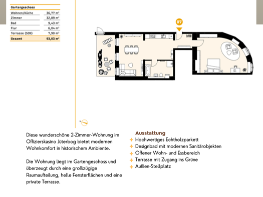 Wohnung zur Miete 930 € 2 Zimmer 93 m² frei ab sofort Fuchsberge 8 Jüterbog 14913