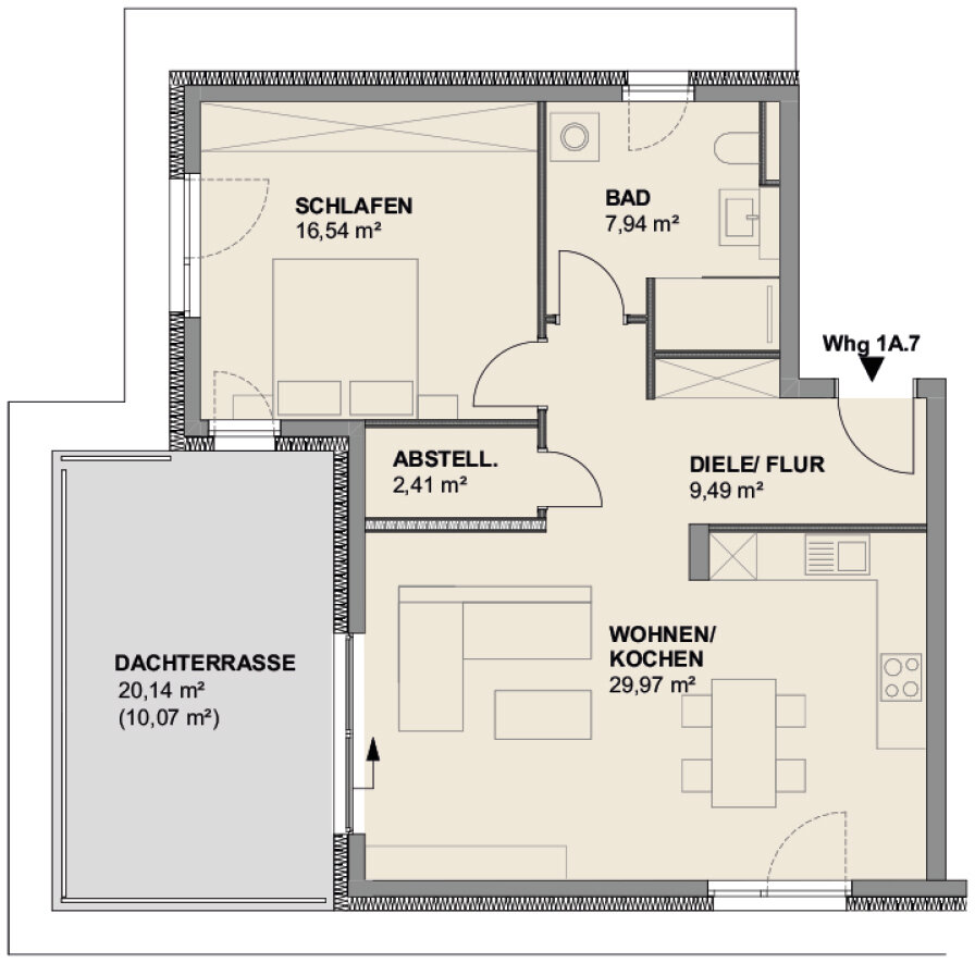 Penthouse zum Kauf 389.000 € 2 Zimmer 76,4 m²<br/>Wohnfläche Angergasse 2 Hainstadt Hainburg 63512