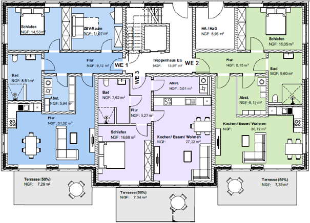 Wohnung zum Kauf als Kapitalanlage geeignet 336.000 € 2 Zimmer 86 m²<br/>Wohnfläche Glandorf Glandorf 49219