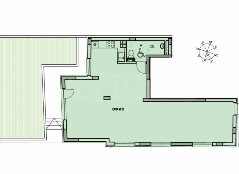 Bürofläche zum Kauf 464.949 € 1 Zimmer Sofia