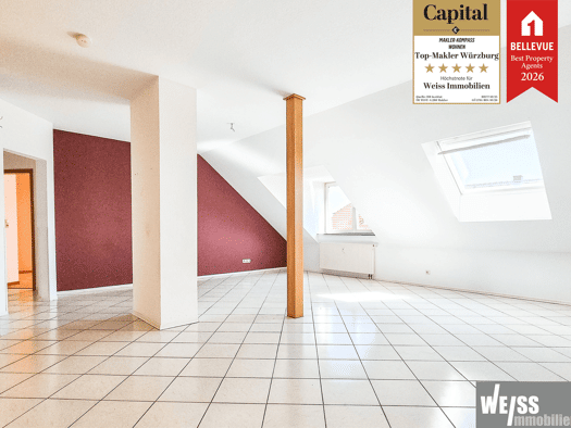 Wohnung zur Miete 800 € 3 Zimmer 80 m² 3. Geschoss Versbach Würzburg 97078