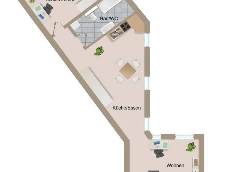 Wohnung zum Kauf 167.000 € 2 Zimmer 82,1 m² 1. Geschoss Daberstedt Erfurt 99099